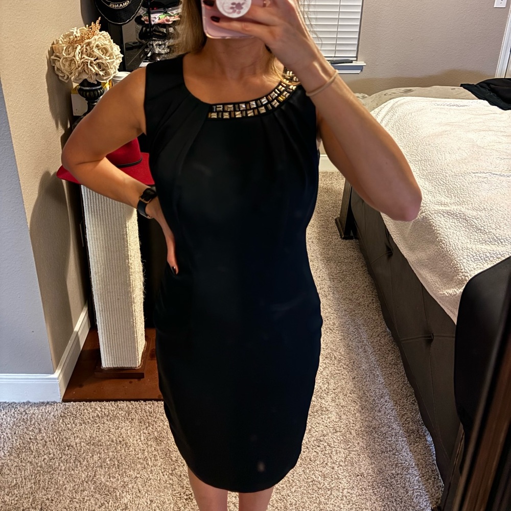 Black pencil dress